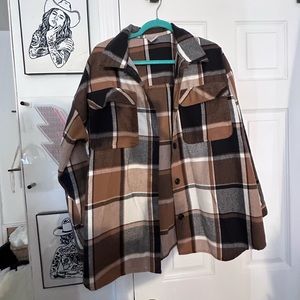 Plaid shacket
